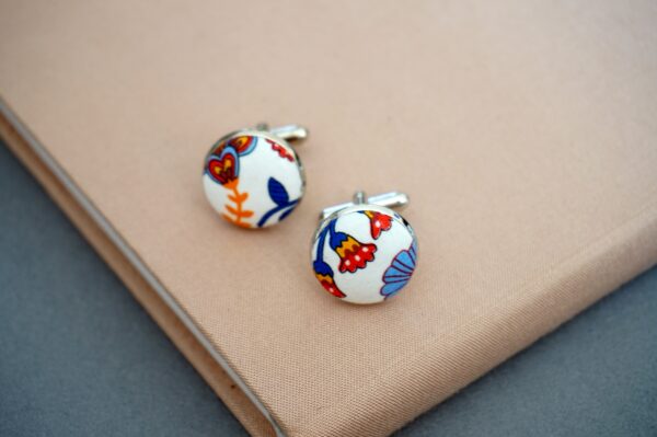 mabelle blue liberty cufflink 2021 (2) (1) Floral Elegant Cufflinks, 2021