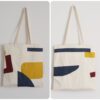 a day at the beach tote bag 2022 (5) (1) collage Minimalist Patchwork and Handstitch Quilt Tote Bags, 2022