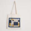 blue mini quilt tote bag 2022 (11) (1) 80% Minimalist Patchwork and Handstitch Quilt Tote Bags, 2022