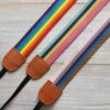 new rainbow stripe camera strap 2023 (7) (1) Rainbow stripe camera straps in various colour combinations