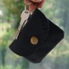 black leather coin purse keyfob 2023 (3) (1) Leather Coin Purse & Keyfob