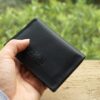 leather & wool felt card wallet 2023 (21) (1) Simple Card Wallet, Minimalist Card Holder