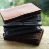 leather & wool felt card wallet 2023 (3) (1) Simple Card Wallet, Minimalist Card Holder