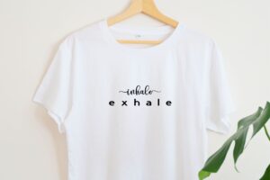 Organic Cotton Yoga Top, Loose Fit Short