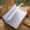 Floral Fabric Journal | A6 Liberty of London Reusable Cover, Capel Mustard or Strawberry Thief