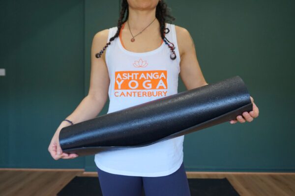 AYC tanktop orange print (21) (1) Ashtanga Yoga Canterbury logo print