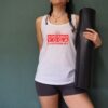 AyC print vest red Organic Yoga Tanktop, White | Ashtanga Yoga Canterbury