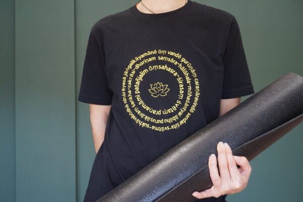 ashtanga yoga printed tshirt