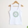 Organic Yoga Tanktop, White, Slim Fit | Ashtanga Yoga Opening Mantra