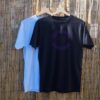 YSC logo print tee purple Organic Yoga Tee | Unisex Tshirt | Yoga Shala Canterbury