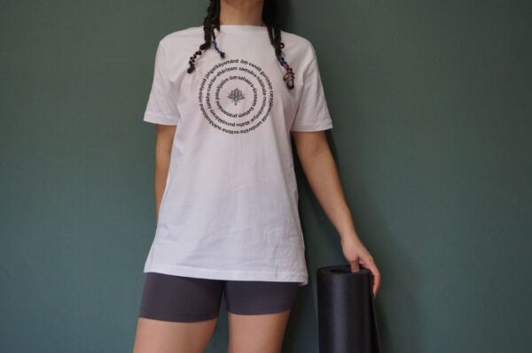 Organic Yoga Tee | Unisex Tshirt | Ashtanga Yoga Opening Mantra