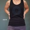 Organic Yoga Tanktop, Black, Slim Fit | Ashtanga Yoga Opening Mantra