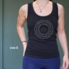 Organic Yoga Tanktop, Black, Slim Fit | Ashtanga Yoga Opening Mantra