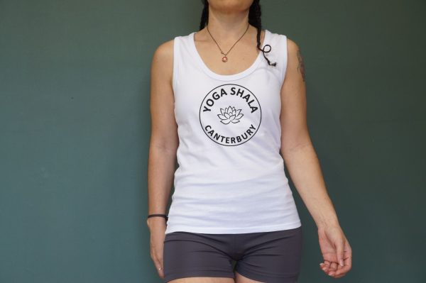 Organic Yoga Tanktop, Black, Slim Fit | Yoga Shala Canterbury