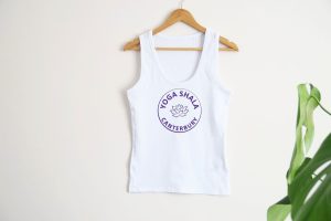 Organic Yoga Tanktop, Black, Slim Fit | Yoga Shala Canterbury