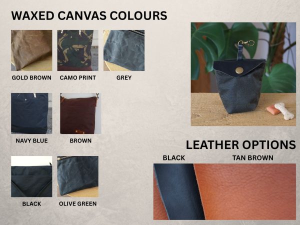 Dog treat bag Dog's Treat Bag | Canvas & Leather Pet Snack Pouch